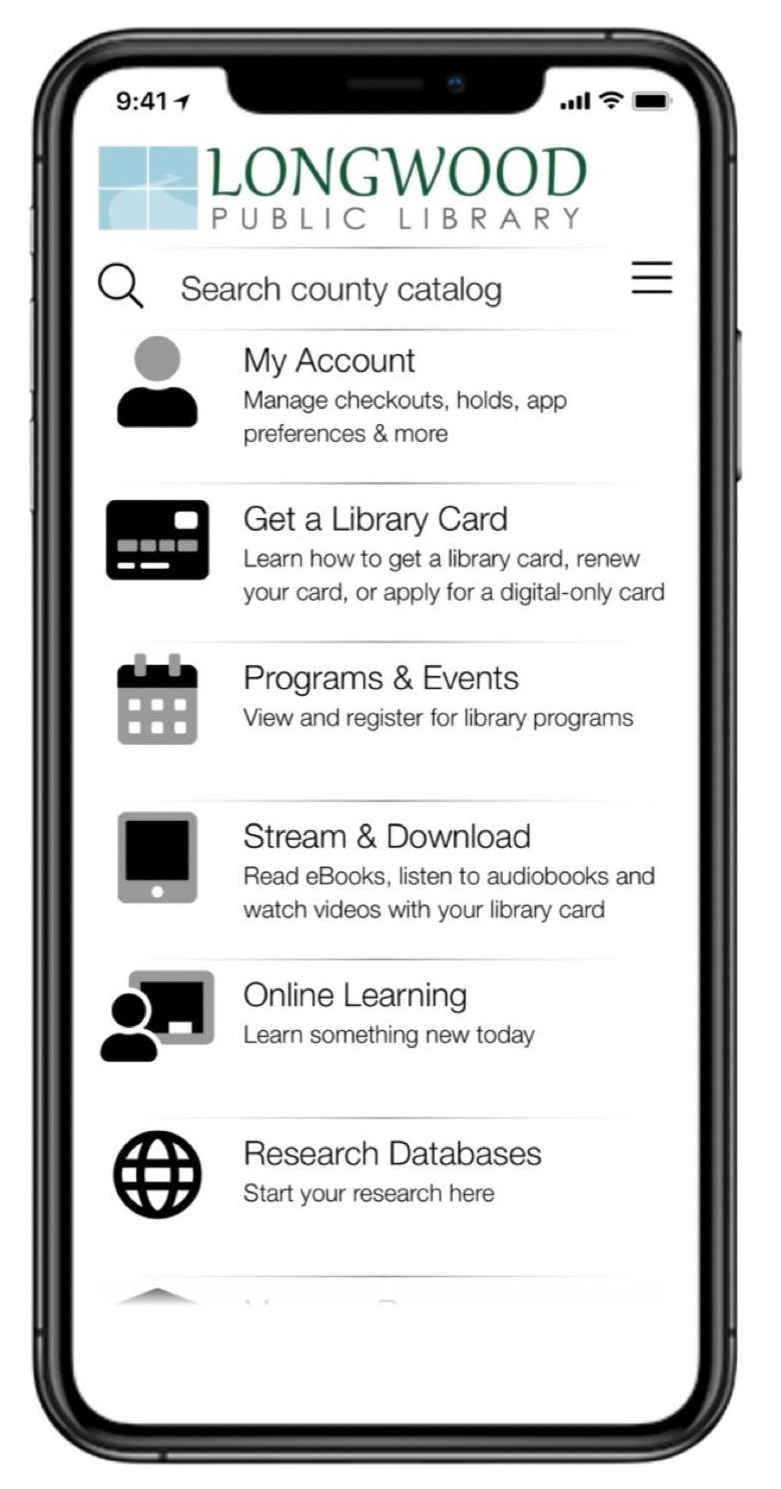 Library Mobile App Longwood Public Library